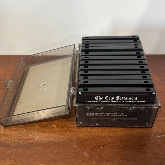 Other - Alexander Scourby Audio Cassette Set King James Version New Testament 12 Tapes